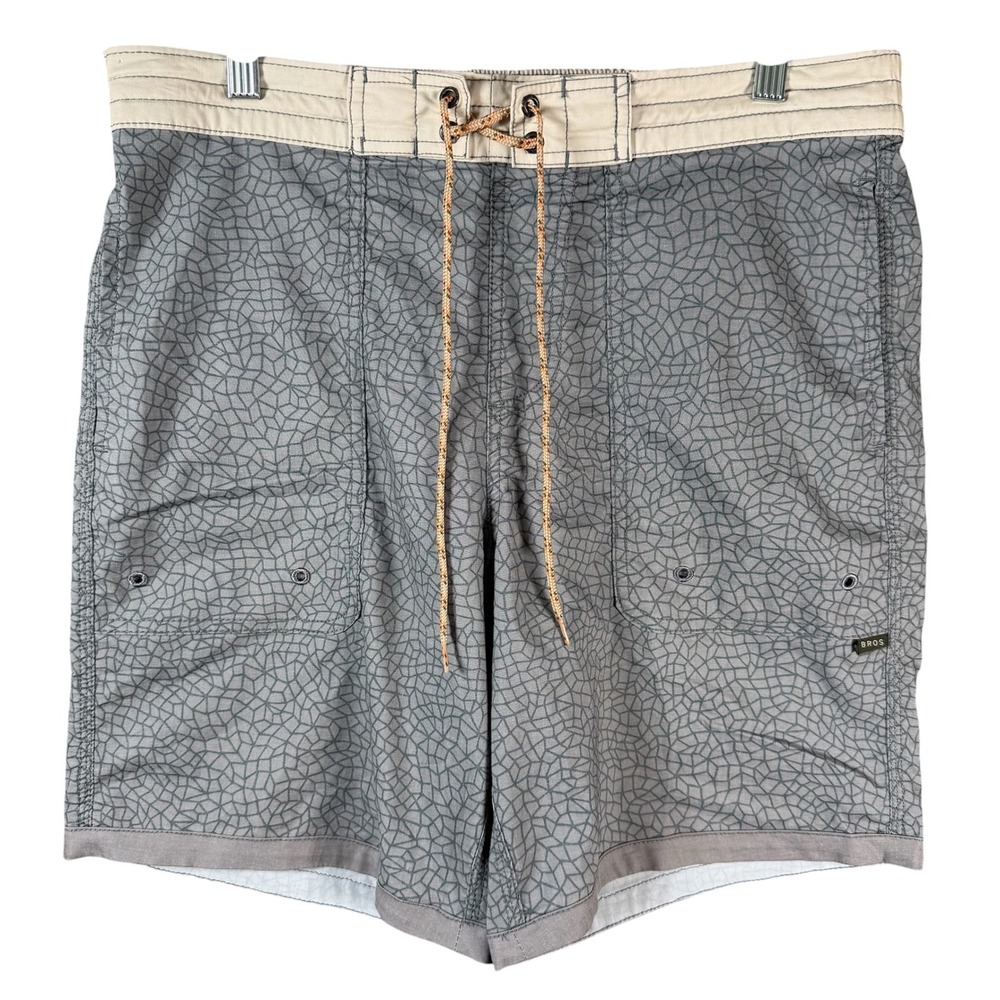 Howler Brothers Sayulita Watershorts Men 32 Gray Geometric Huckberry Boardshorts
